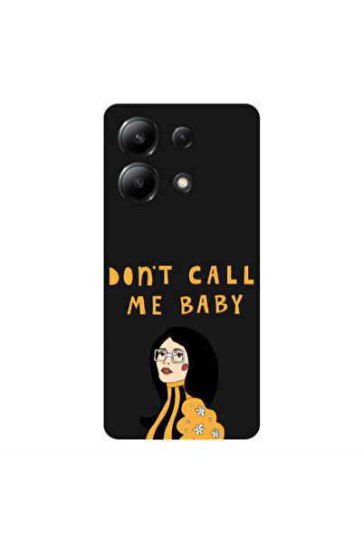 Other Xiaomi Redmi Note 13 4G Call me baby Black Colored Silicone TPU Θήκη
