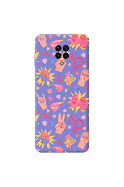 Other Xiaomi Redmi Note 9 Pro Grl Pwr 2 Purple Colored Silicone TPU Θήκη