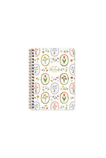 KESKİN COLOR Sharp 17*24 Spiral Academic Agenda - Flower