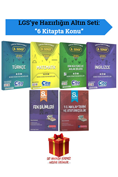 Pandül Yayınları LGS 8. Sınıf Fulleten Set: Türkçe-Matematik-İnkılap-Fen-İngi...