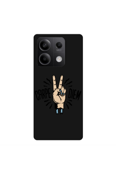 Other Xiaomi Redmi Note 13Pro 5G Carpe Two Diem Black Colored Silicone TPU Θήκη