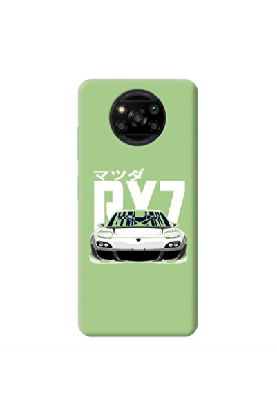 Other Xiaomi Poco X3 /X3 Pro Car Rx7 Light Green Colored Silicone TPU Θήκη