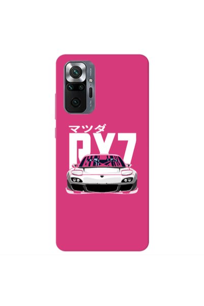 Other Xiaomi Redmi Note 10 Pro 4G Car Rx7 Fuchsia Colored Silicone TPU Θήκη