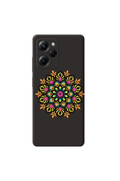 Other Xiaomi Poco X5 Pro Mandala D6 Black Colored Silicone TPU Θήκη