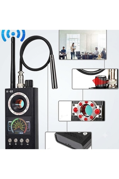 SICAK TAKİP K-68 RF Multi Gizli Kamera Dedektörü Gizli Cihaz Bulucu