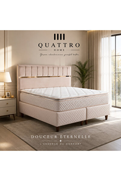 QUATTRO HOME DOUCEUR ETERNELLE 3'lü Baza Başlık Herkül Yaylı Ortopedik Çift K...