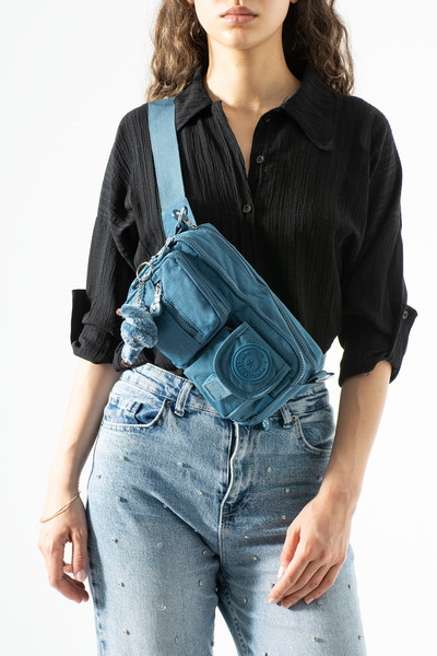 İMAKS Krinkıl Free Bag Shoulder Chest and Waist Bag Waterproof Fabric Multi-C...