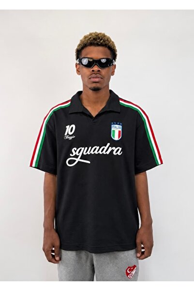 zaee Italy Heritage Oversize Polo T-Shirt