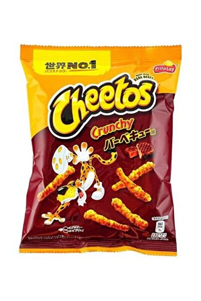 Cheetos وجبات خفيفة من الذرة المقرمشة بنكهة الباربكيو، إصدار اليابان، 75 جرام