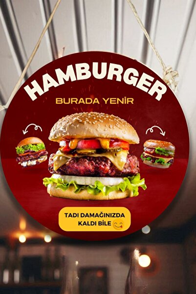 SHELİFE Zid, vrata, dvostrani viseći znak, znak dobrodošlice za burger restor...