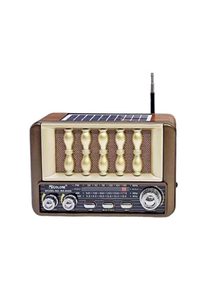 Tradesor Επαναφορτιζόμενο ραδιόφωνο Retro με ηλιακό πάνελ - RX-836S-S - 37008...