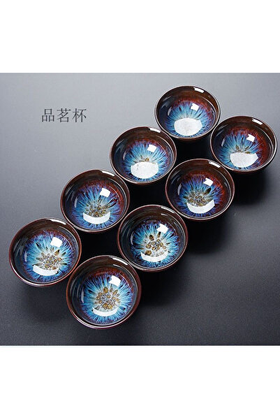choice2 60ml 8pcs Jianzhan Kiln Change Hat Cup Kung Fu Teacup Tea Set Ceramic...