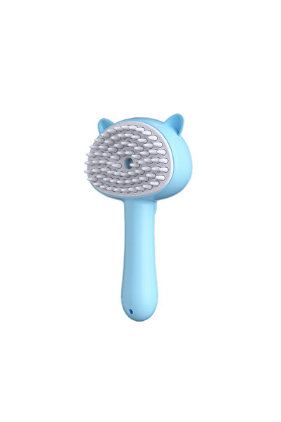 Choice Blue 2-in-1 Pressurized Pet Grooming Brush - Electric Massage & Waterl...