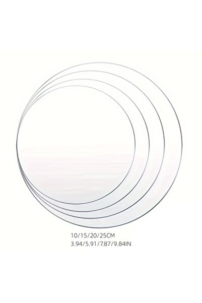 choice2 4pcs SetC 3pcs/4pcs Acrylic Cake Discs Set 4/6/8/10inch Round Cake Bo...