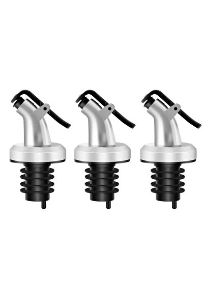 Choice4 3Pcs Silver 1-4Pcs Wine Bottle Stopper Olive Oil Pourer Dispenser Bar...