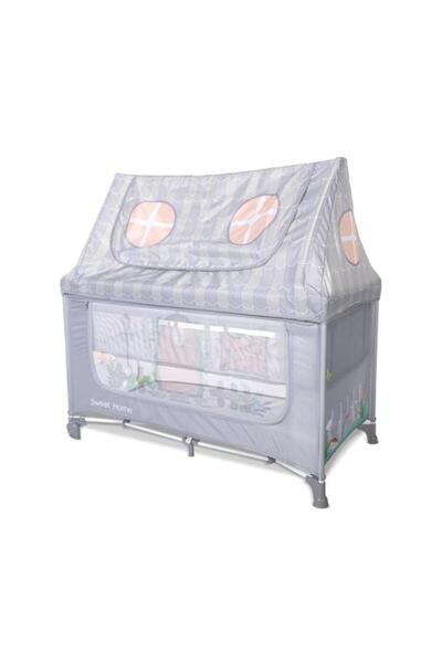 LORELLİ Patut pliabil, Sweet Home, 2 nivele, capotina detasabila, Grey