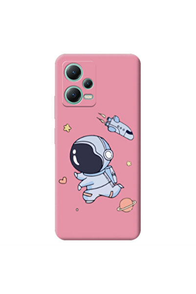 Other Xiaomi Redmi Note 12 Pro 5G Aduket Pink Colored Silicone TPU Θήκη