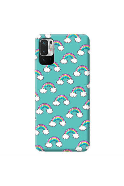 Other Xiaomi Redmi Note 10 Pro 5G Cute rainbows Turquoise Colored Silicone TP...