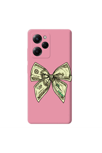 Other Xiaomi Poco X5 Pro Bowtie Dollars Pink Colored Silicone TPU Θήκη