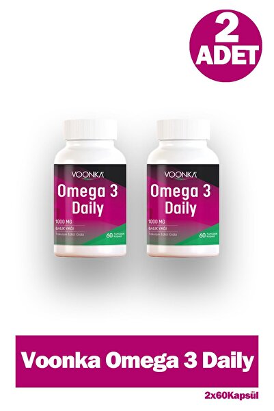 Voonka Omega 3 Daily 60 Yumuşak Kapsül 2 Adet