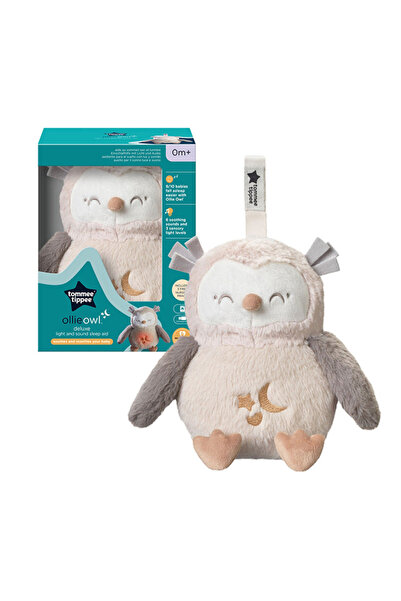 tommee tippee Musical plush toy with night light, Ollie Deluxe Owl