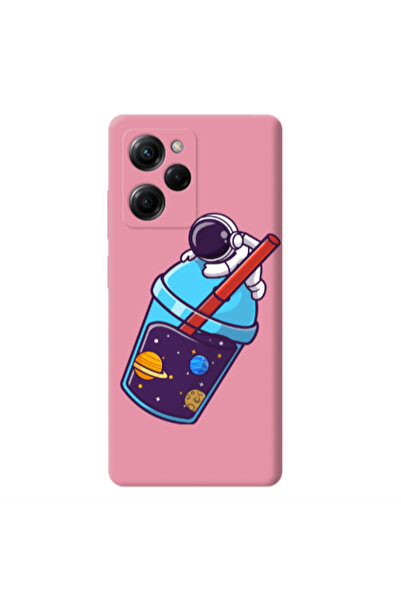 Other Xiaomi Poco X5 Pro Longing in space Pink Colored Silicone TPU Θήκη