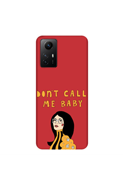 Other Xiaomi Redmi Note 12s Call me baby Red Colored Silicone TPU Θήκη