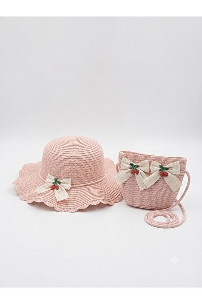 Fonem Vıkı Hat and Bag Straw 2-Piece Children's Set