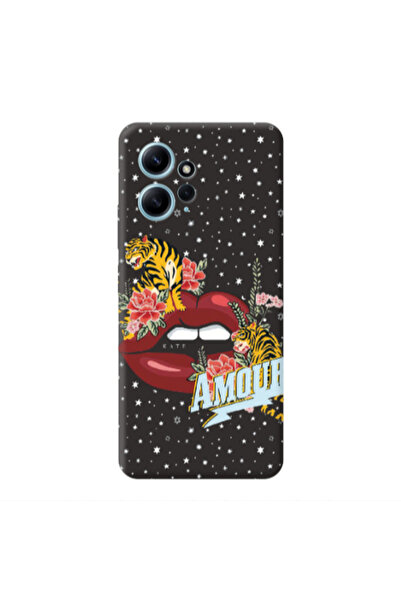 Other Xiaomi Redmi Note 12 4G Amour Black Colored Silicone TPU Θήκη