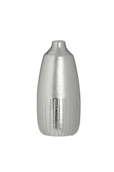 inart Βάζο 3-70-278-0064 Δ12x25εκ. Ασημί