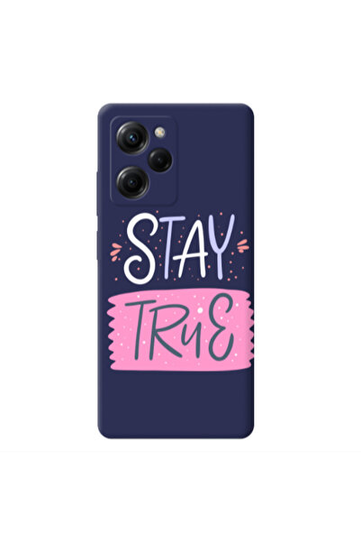 Other Xiaomi Poco X5 Pro Stay True Dark blue Colored Silicone TPU Θήκη