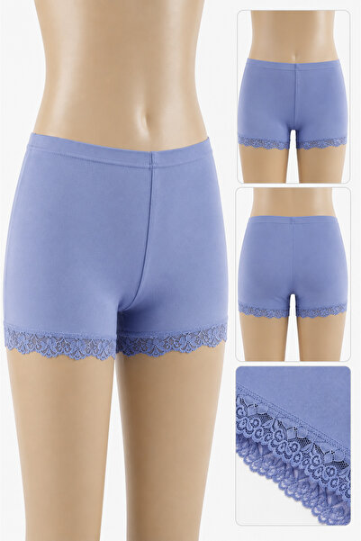 Altınay Women's Long Boxer 92% Cotton Elastane Lace Underwear Shorts under Dr...