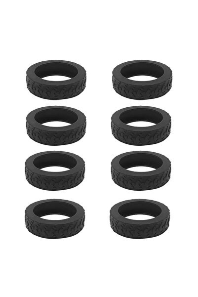 Choice black Homefish 8pcs Universal Luggage Suitcase Wheels Silicone Wear Re...