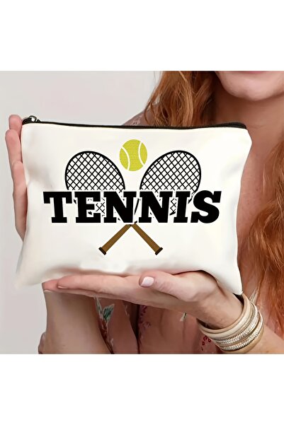Choice 18x25cm A Tennis-Themed Makeup Bag Gift for Tennis Enthusiasts Lightwe...