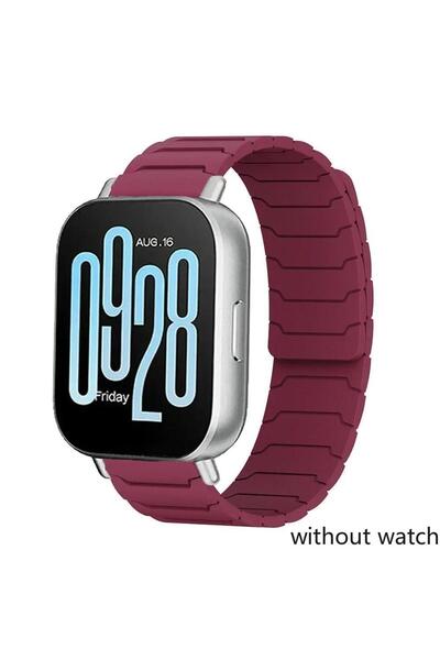 Choice20 Redmi Watch 5 Active Wine red 22mm Magnetic Silicone Strap For Redmi...