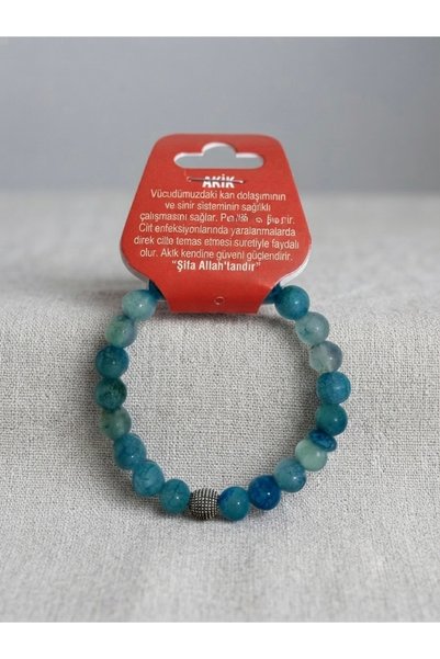 Otantik Doğal Taş Natural Stone Agate Bracelet – Stylish Design and Positive Energy