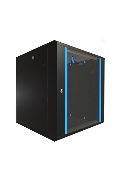 Extralink 12U 600x600 Negru |   Dulap rack |   montat pe perete