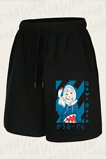 ZOKAWEAR Unisex Gura Gawr Design Printed Shorts