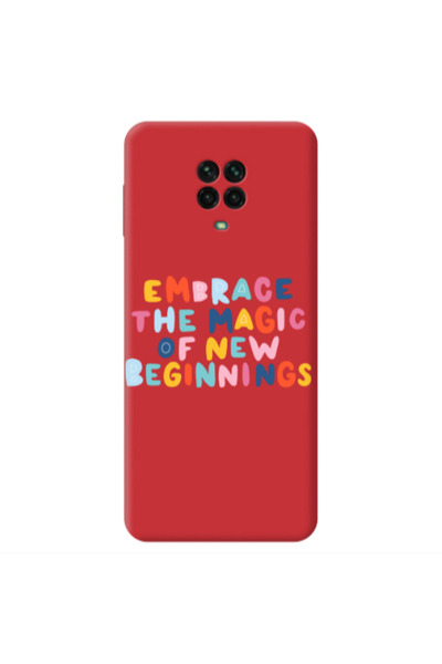 Other Xiaomi Redmi Note 9 Pro Embrace Red Colored Silicone TPU Θήκη