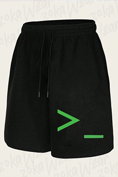 ZOKAWEAR Unisex Σορτς με Σχέδιο The Matrix και Εκτύπωση Κονσόλας