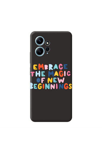 Other Xiaomi Redmi Note 12 4G Embrace Black Colored Silicone TPU Θήκη