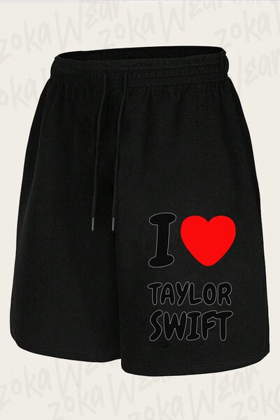 ZOKAWEAR Unisex I Love Taylor Swift Design Printed Shorts