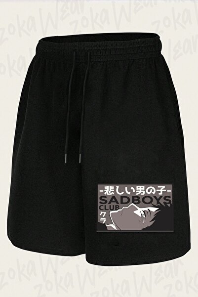 ZOKAWEAR Unisex Sadboy Manga B Design Printed Shorts