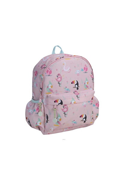 Lund London Rucsac multicolor Bird, 30,5x23,5x10cm, din material reciclat, im...