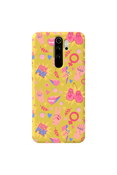Other Xiaomi Redmi Note 8 Pro Grl Pwr 2 Yellow Colored Silicone TPU Θήκη