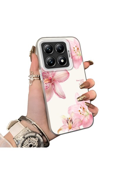Hontinga Mi 14t Pro 5g Compatible Silicone Edge Hard Back Case Couple Phone C...