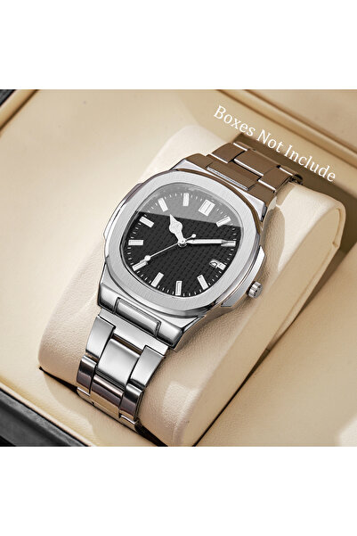 Choice3 Black Without Box Fashion Square Men Business Watches Simple Calendar...