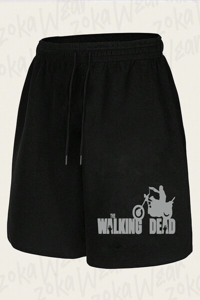 ZOKAWEAR Unisex Motorcycle the Walking Dead Design Printed Shorts