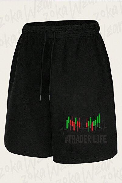ZOKAWEAR Unisex Broker Design Printed Shorts
