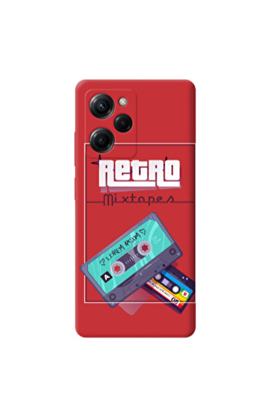 Other Xiaomi Poco X5 Pro Mixtapes Red Colored Silicone TPU Θήκη